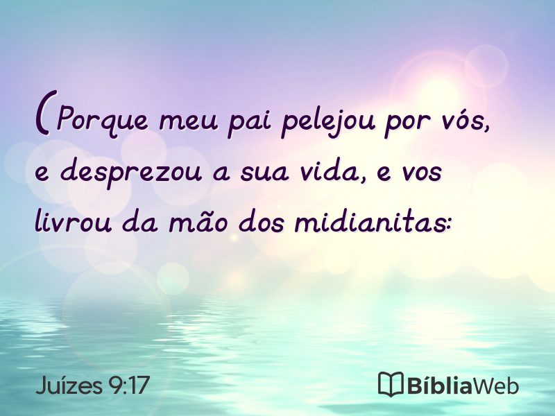 Juízes 9:17 em imagem para compartilhar