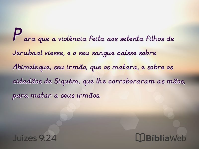 Juízes 9:24 em imagem para compartilhar