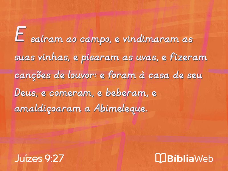 Juízes 9:27 em imagem para compartilhar