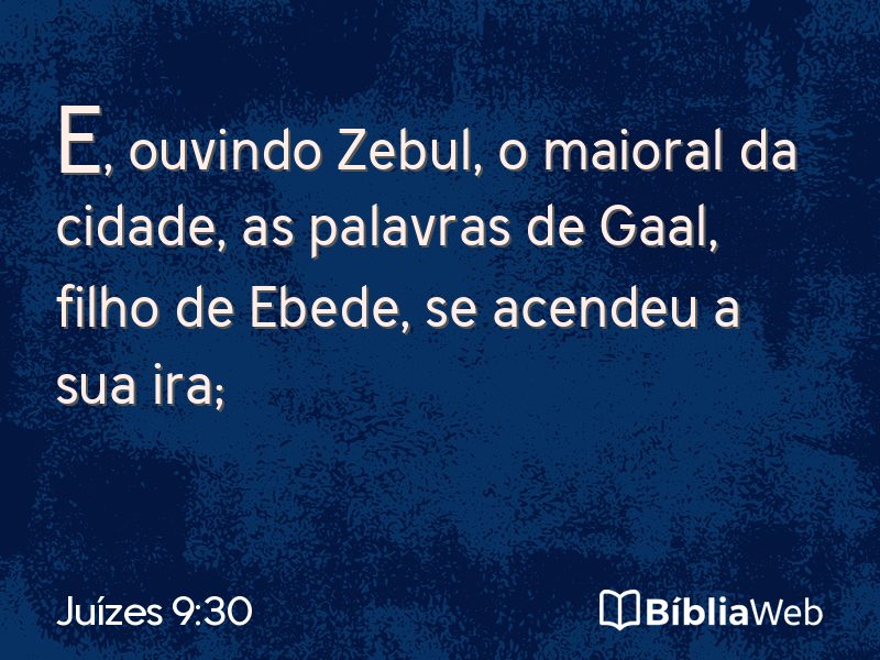 Juízes 9:30 em imagem para compartilhar