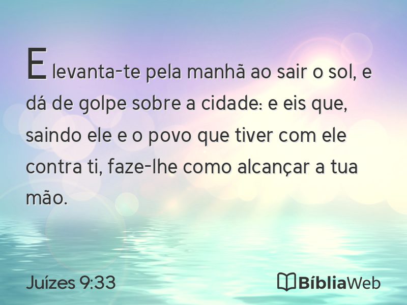 Juízes 9:33 em imagem para compartilhar