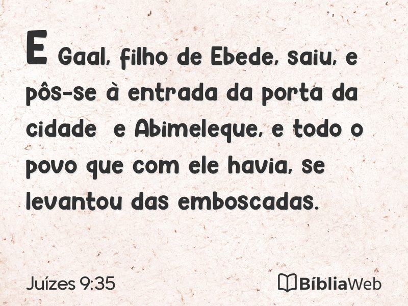 Juízes 9:35 em imagem para compartilhar