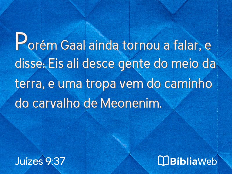 Juízes 9:37 em imagem para compartilhar
