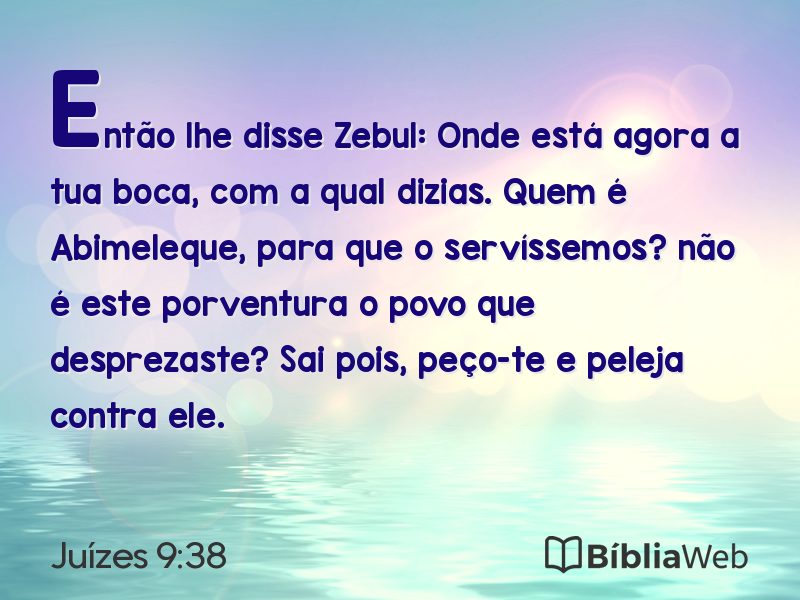 Juízes 9:38 em imagem para compartilhar