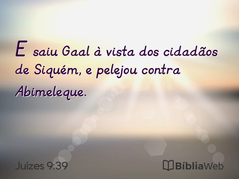 Juízes 9:39 em imagem para compartilhar