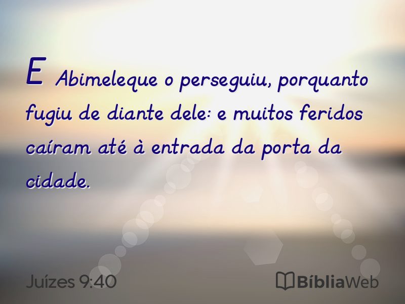 Juízes 9:40 em imagem para compartilhar