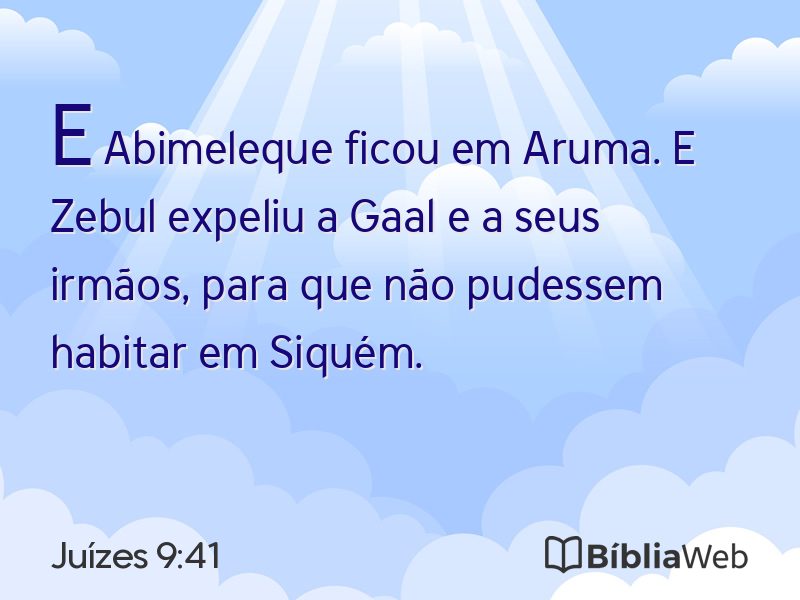 Juízes 9:41 em imagem para compartilhar