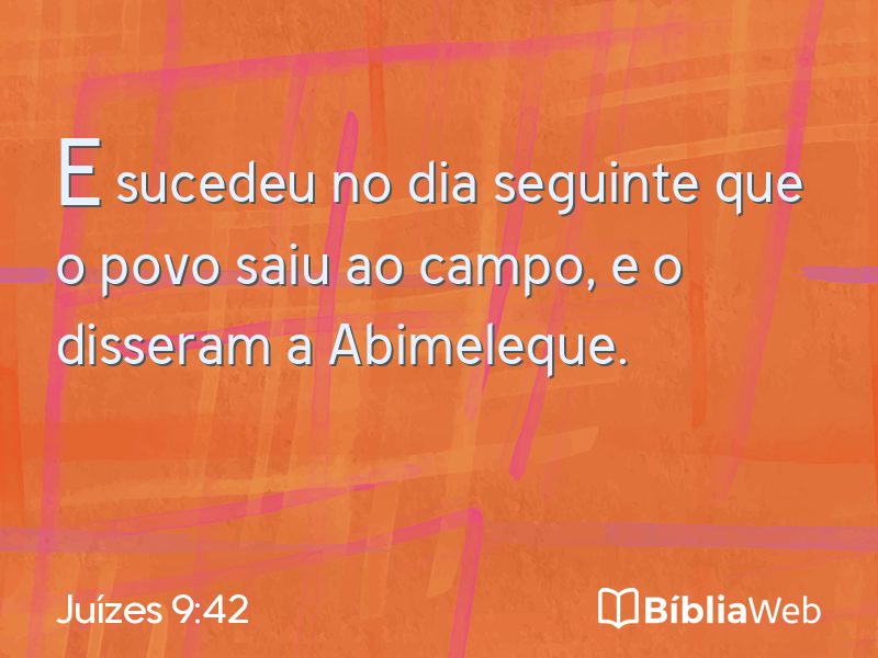 Juízes 9:42 em imagem para compartilhar
