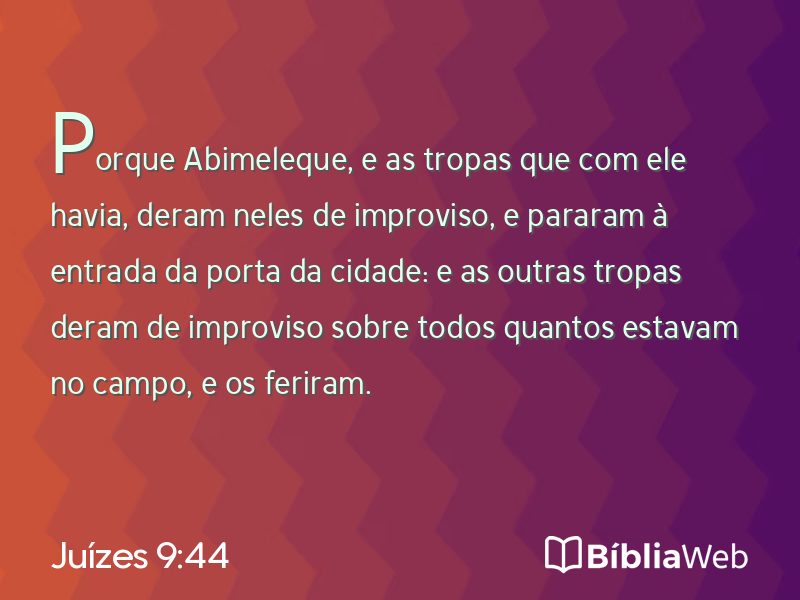 Juízes 9:44 em imagem para compartilhar
