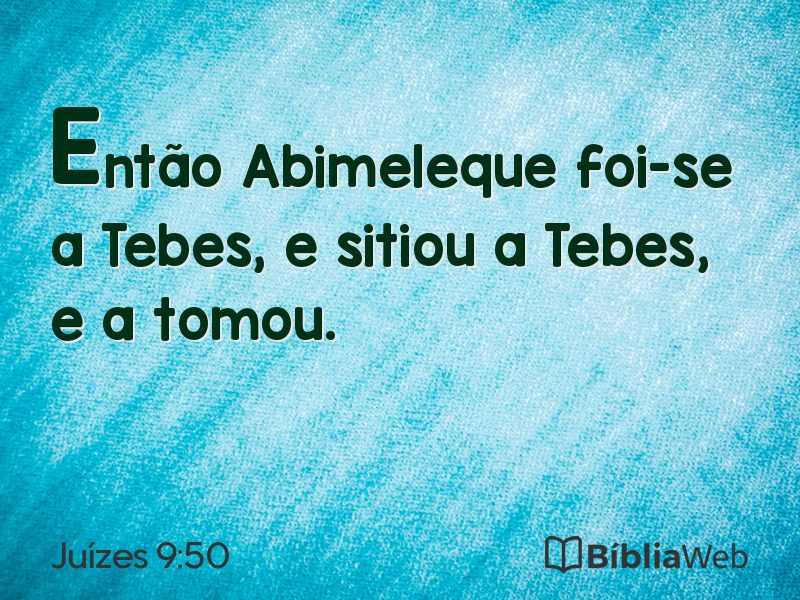 Juízes 9:50 em imagem para compartilhar