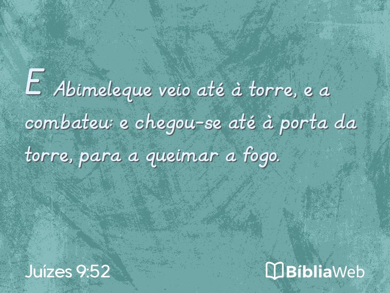 Juízes 9:52 em imagem para compartilhar