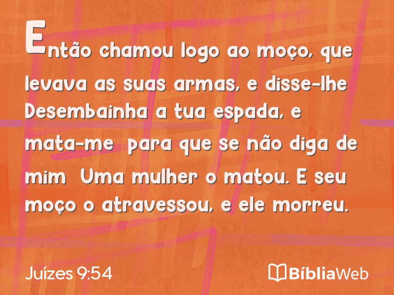 Juízes 9:54 em imagem para compartilhar