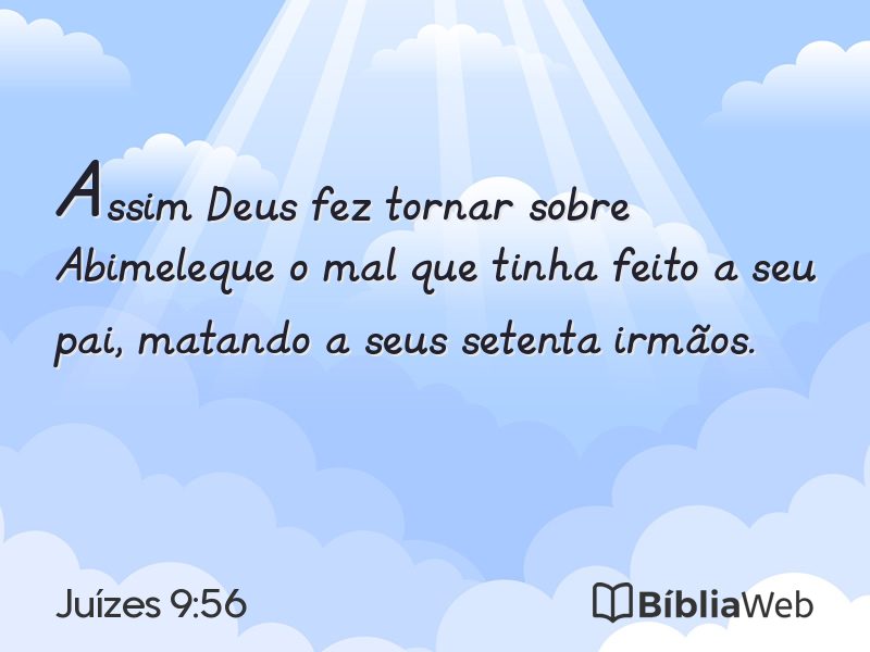 Juízes 9:56 em imagem para compartilhar