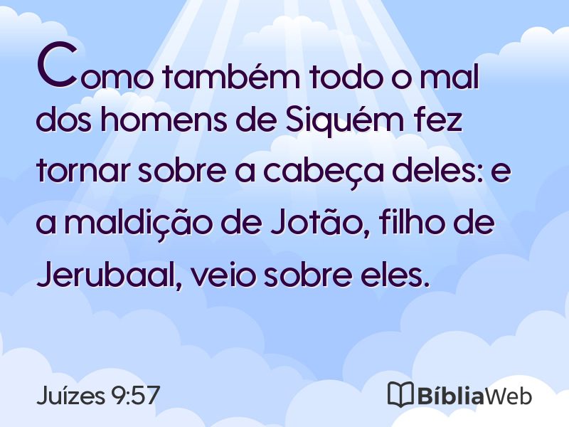 Juízes 9:57 em imagem para compartilhar