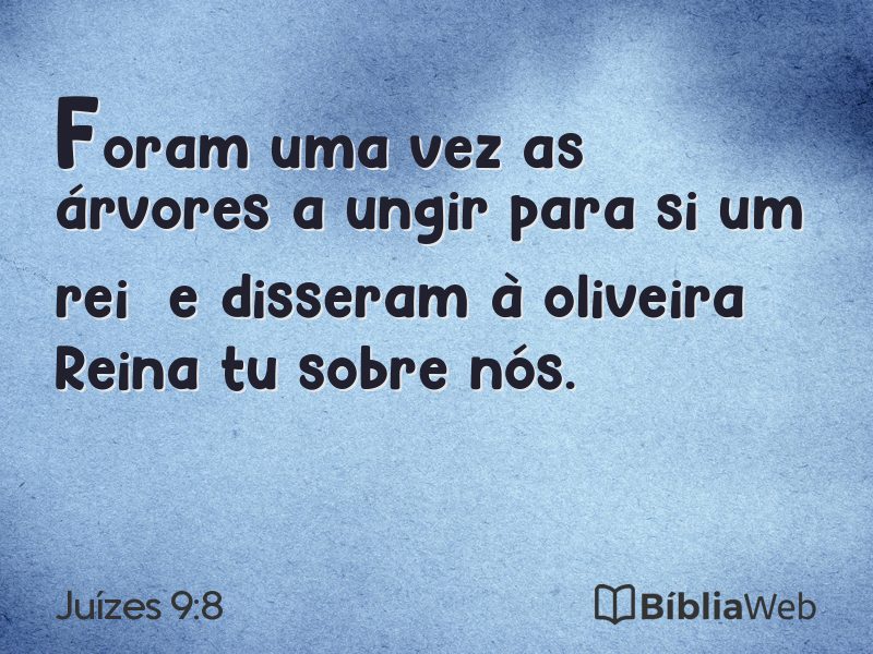 Juízes 9:8 em imagem para compartilhar