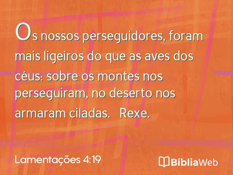 Lamentações 4:19 em imagem para compartilhar