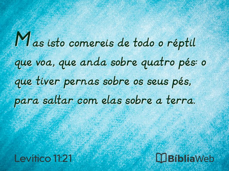 Levítico 11:21 em imagem para compartilhar
