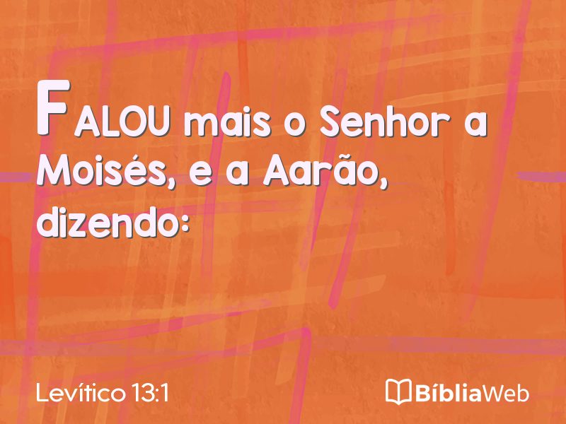 Levítico 13:1 em imagem para compartilhar