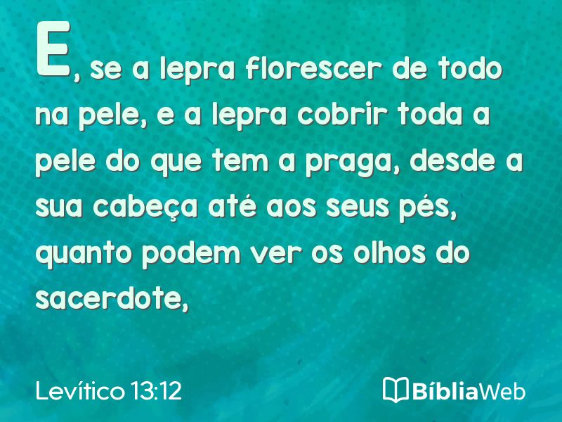 Levítico 13:12 em imagem para compartilhar