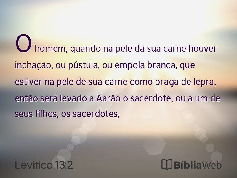 Levítico 13:2 em imagem para compartilhar