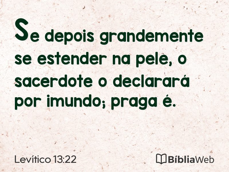 Levítico 13:22 em imagem para compartilhar