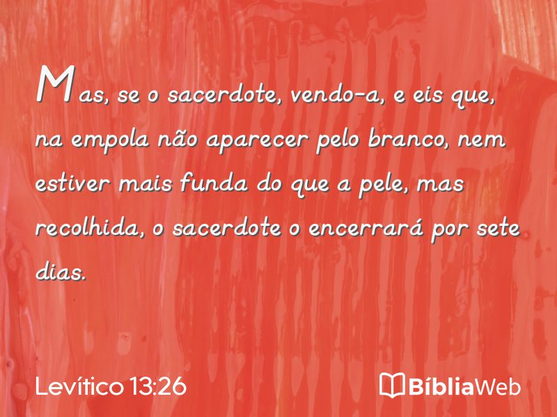 Levítico 13:26 em imagem para compartilhar