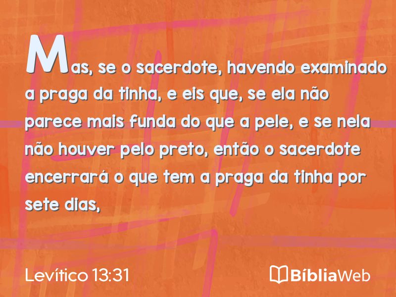 Levítico 13:31 em imagem para compartilhar