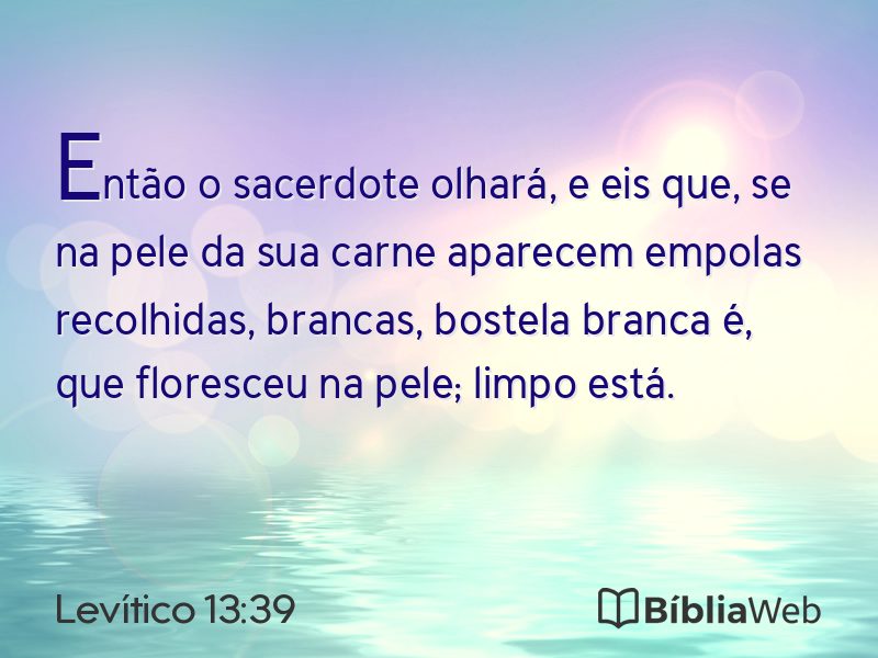 Levítico 13:39 em imagem para compartilhar