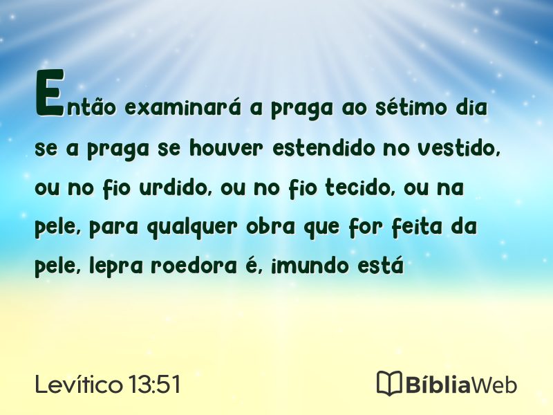 Levítico 13:51 em imagem para compartilhar