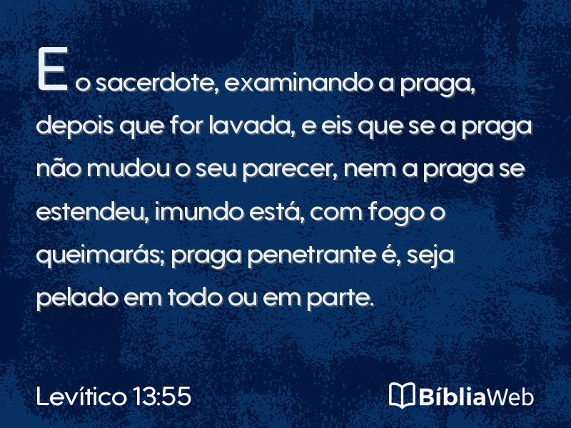 Levítico 13:55 em imagem para compartilhar