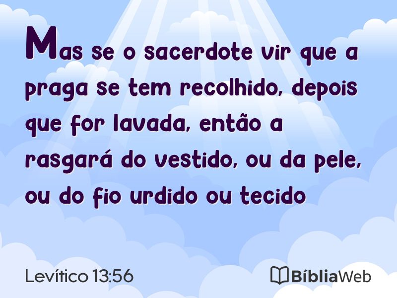 Levítico 13:56 em imagem para compartilhar