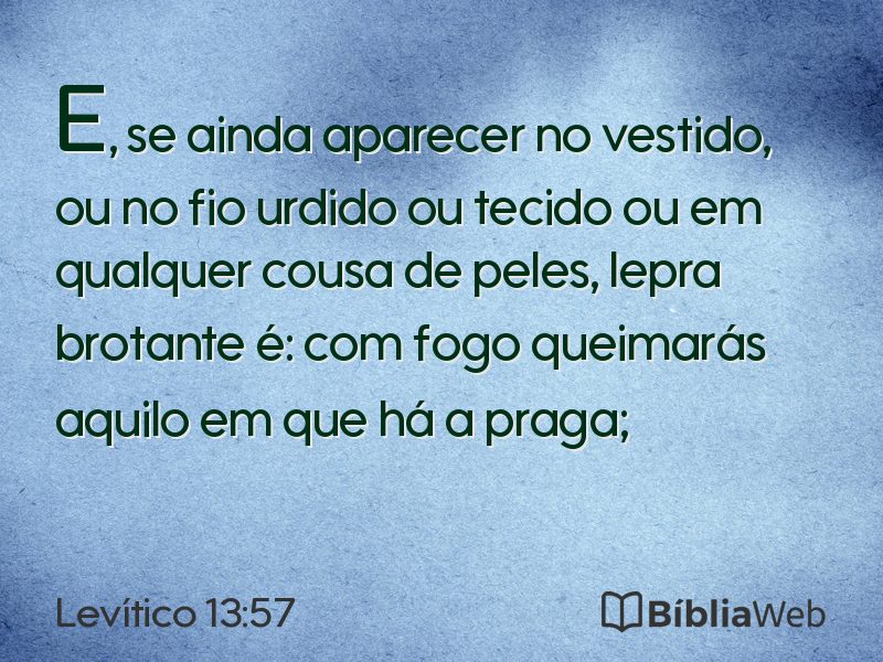 Levítico 13:57 em imagem para compartilhar