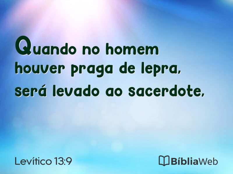 Levítico 13:9 em imagem para compartilhar