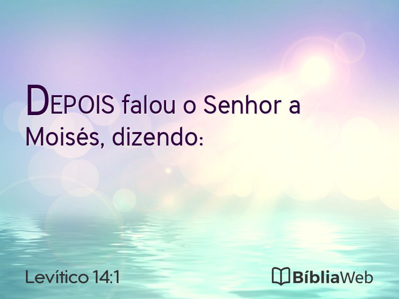 Levítico 14:1 em imagem para compartilhar