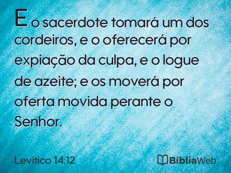 Levítico 14:12 em imagem para compartilhar