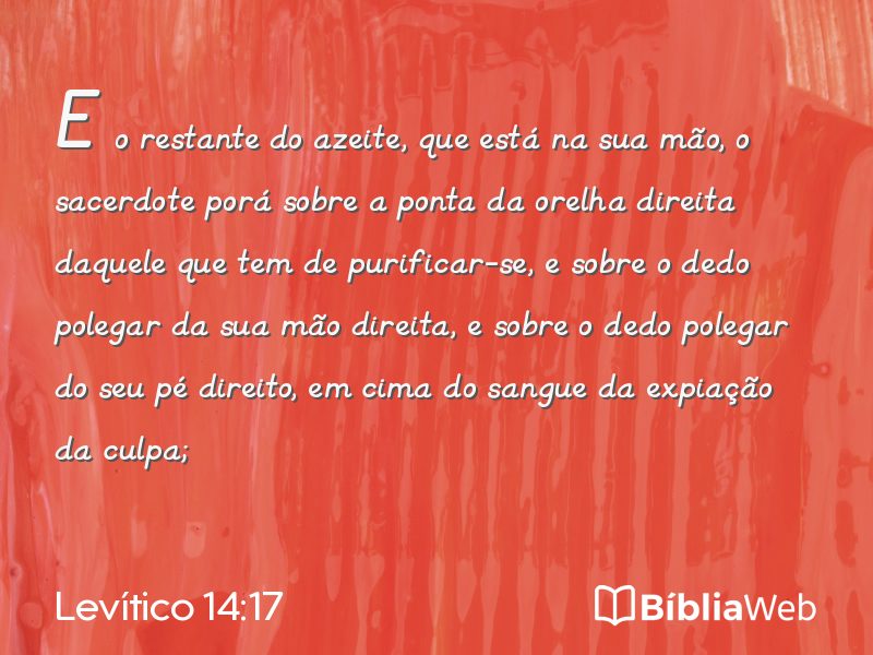 Levítico 14:17 em imagem para compartilhar
