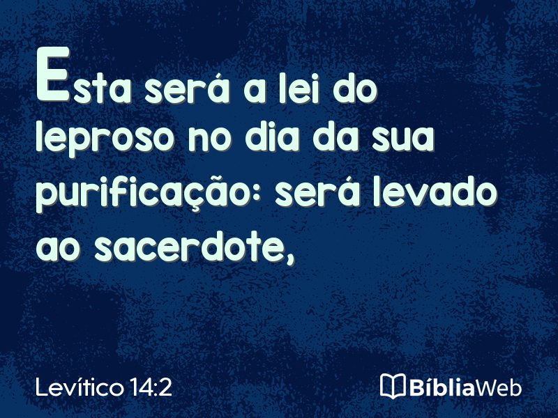 Levítico 14:2 em imagem para compartilhar