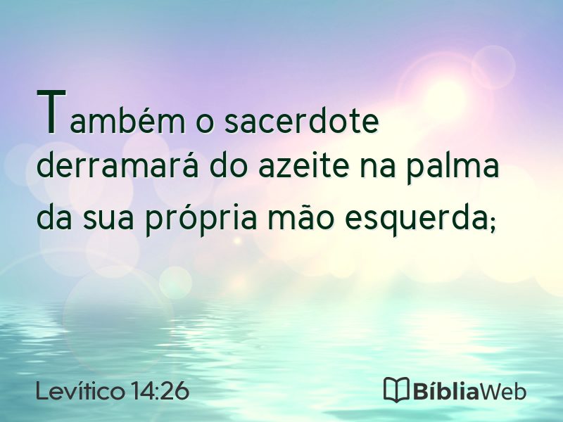 Levítico 14:26 em imagem para compartilhar