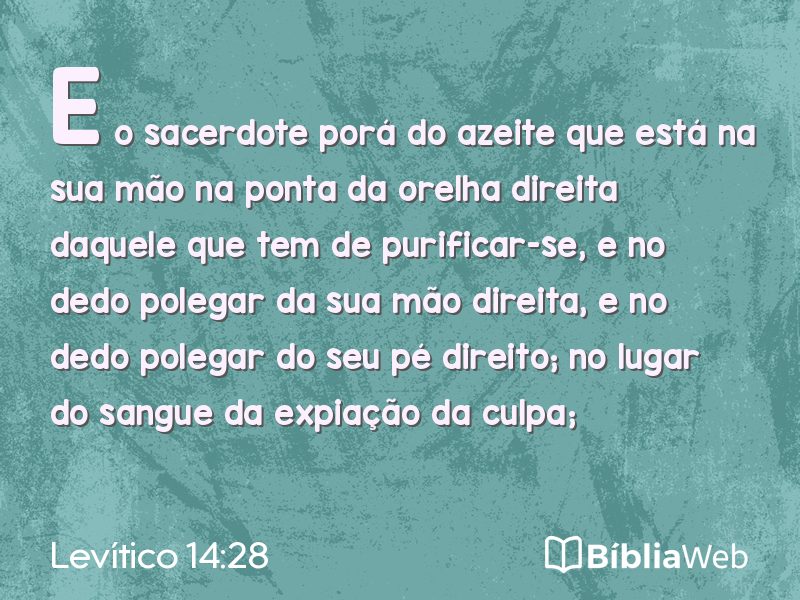 Levítico 14:28 em imagem para compartilhar