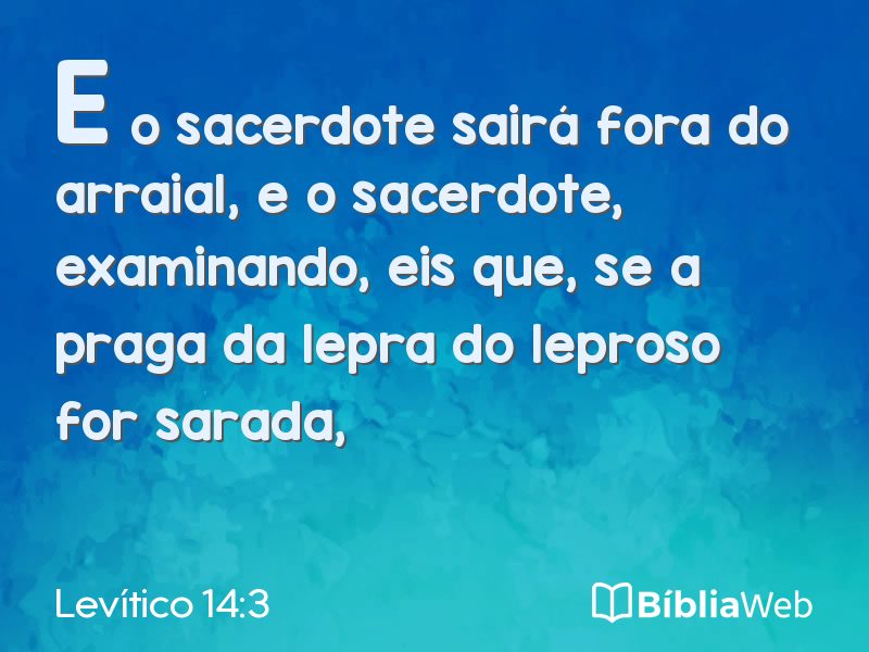 Levítico 14:3 em imagem para compartilhar