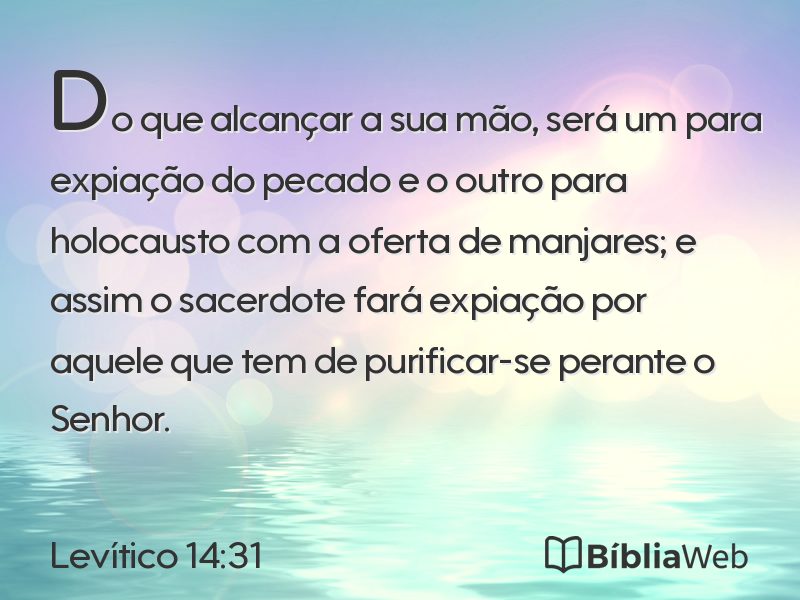 Levítico 14:31 em imagem para compartilhar