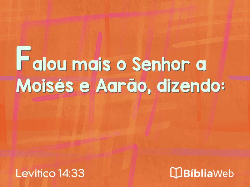 Levítico 14:33 em imagem para compartilhar