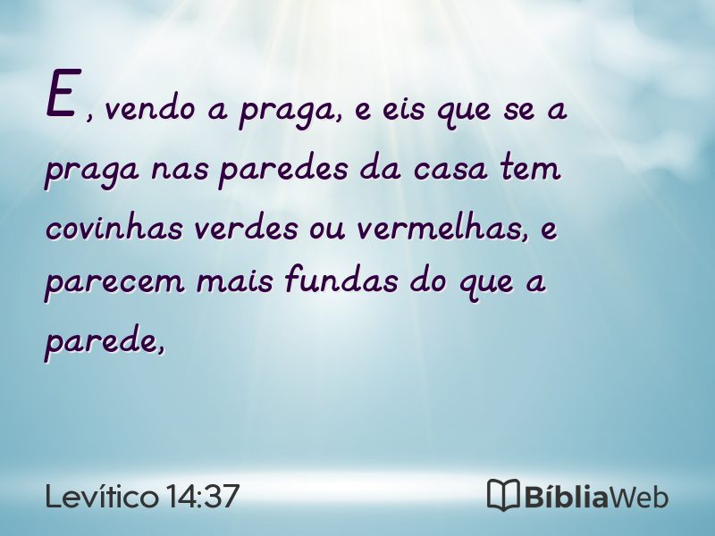 Levítico 14:37 em imagem para compartilhar