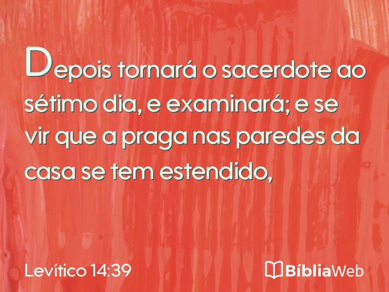Levítico 14:39 em imagem para compartilhar