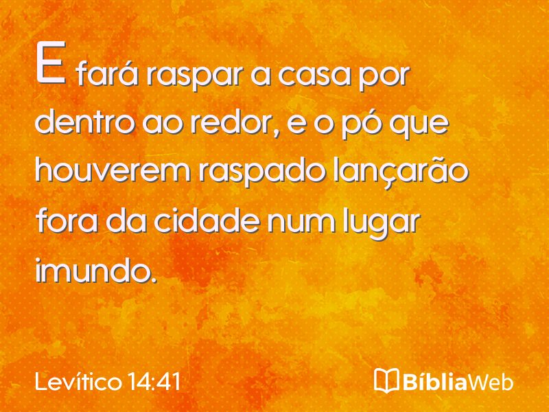 Levítico 14:41 em imagem para compartilhar