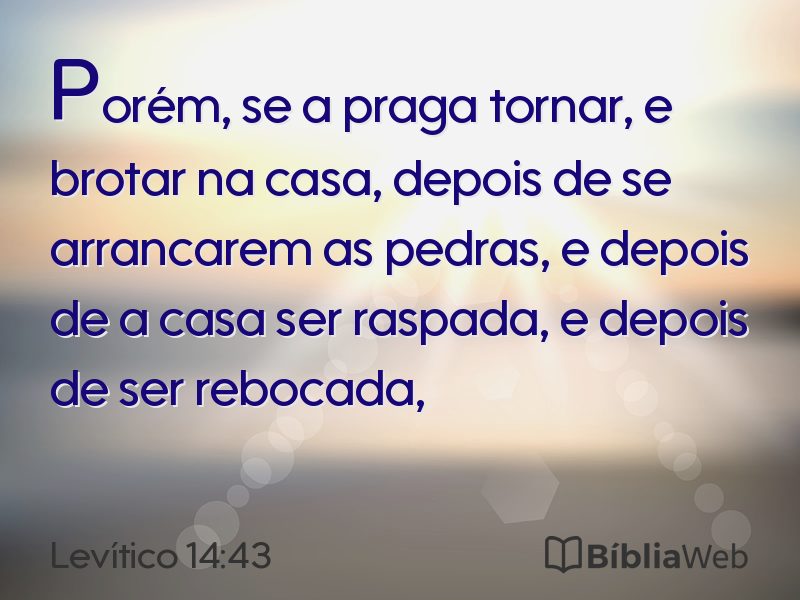 Levítico 14:43 em imagem para compartilhar