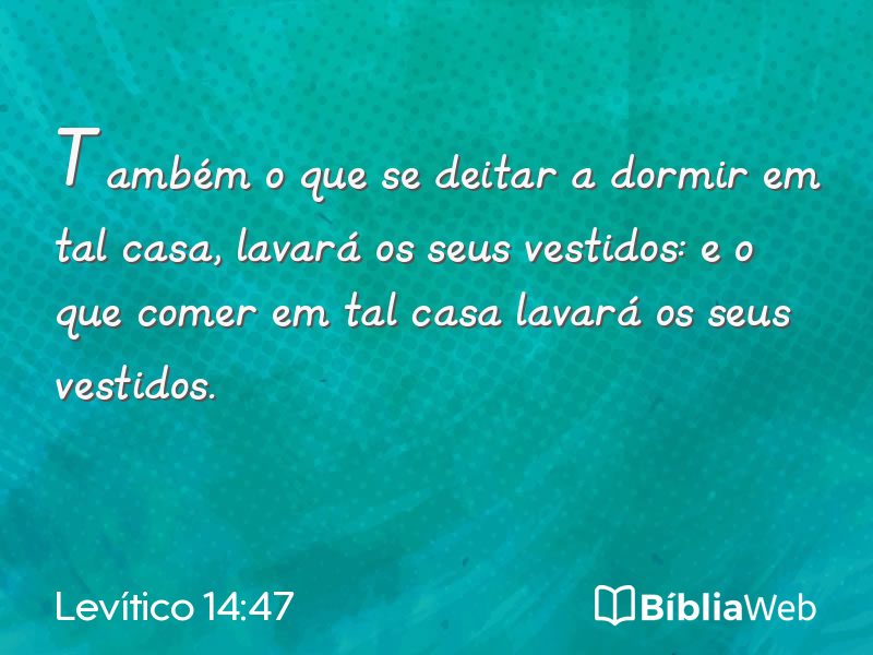 Levítico 14:47 em imagem para compartilhar