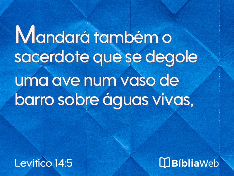 Levítico 14:5 em imagem para compartilhar
