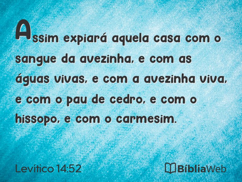 Levítico 14:52 em imagem para compartilhar