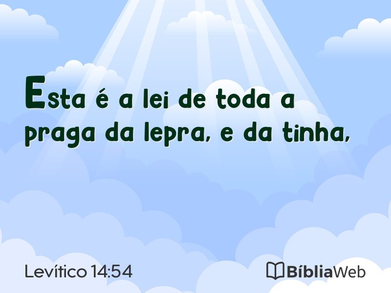 Levítico 14:54 em imagem para compartilhar